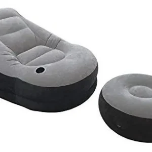 Relájate al Máximo: Tumbona Inflable Ultra Lounge Intex con Otomana - Comodidad Premium, Fácil de Usar, Perfecta para Interior y Exterior, Modelo 6888