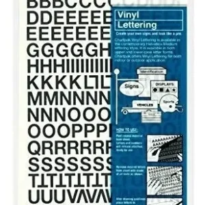 Rotulación Profesional: Letras y Números Vinílicas Autoadhesivas Chartpak de 1/2 Pulgada - Kit Completo para Proyectos de Diseño y Señalización Durade