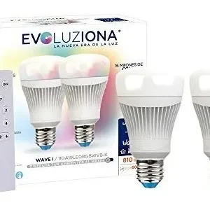 Focos LED Inteligentes Tecnolite WIZ A19 WiFi RGBW con Control por Voz: Iluminación Personalizable y Eficiente para tu Hogar - Pack de 2 Unidades - 11