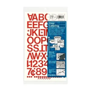 Rotulación Profesional: Letras y Números de Vinilo Autoadheribles Chartpak, 1 Pulgada – Durabilidad y Facilidad para Proyectos de Señalización y Manua