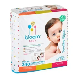 Toallitas Húmedas para Bebé Bloom +kind Jumbo Sensitive Sin Fragancia - 240 Unidades: Suavidad, Delicadeza y Cuidado para Piel Sensible - Producto Imp