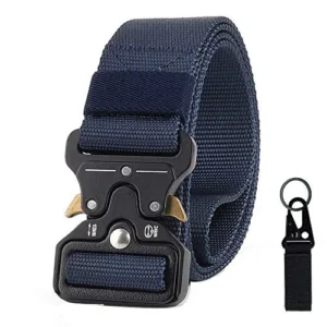 Cinturón Táctico Cowalkers para Hombre: Resistencia Militar, Hebilla de Liberación Rápida, Nylon de Alta Durabilidad, Ideal para Trabajo Pesado y Acti