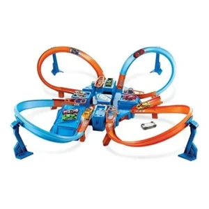 ¡Pista de Súper Choque Hot Wheels Mattel! Emociónate con Carreras Épicas y Acrobacias Asombrosas | Juego de Pistas para Niños y Coleccionistas | Diseñ