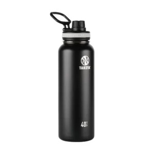 Botella de Agua Takeya Originals Aislada al Vacío de Acero Inoxidable: 710ml, Libre de BPA, Mantiene Bebidas Frías 24 Horas, Ideal para Deportes y Via