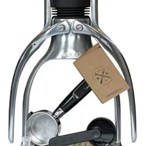 Máquina de Espresso Manual Rok Presso: Café Gourmet Portátil sin Electricidad, Diseño Elegante y Duradero, Ideal para Viajes y Casa, Fácil de Usar y L