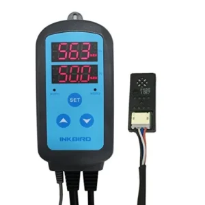 Control de Humedad y Temperatura Inkbird IHC-200: Higrómetro Digital con Doble Relé para Control Preciso en Invernaderos, Cultivos y Almacenamiento (M