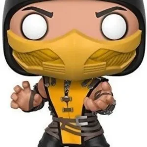 Figura de Colección Funko Pop! Games: Mortal Kombat - Scorpion. Vinilo de Alta Calidad, Diseño Detallado, Ideal para Fans y Coleccionistas. Edición Li