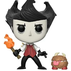 Funko Pop! & Buddy Games: Don't Starve - Figura Coleccionable Wilson With Chester | Edición Especial | Vinilo Premium | Ideal para Regalo y Colección