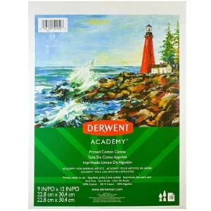 Block de Papel Imprimado Derwent Academy P6637: Calidad Profesional para Técnicas Mixtas, Algodón 100%, Gramaje Superior, Ideal para Acuarela, Óleo y