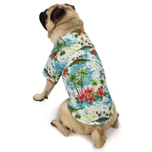 ¡ArX - Camisa Hawaiana para Perro! Diseño Tropical Aloha, Ropa Festiva para Mascotas, Ideal para Vacaciones y Paseos Divertidos, Tejido Ligero y Trans