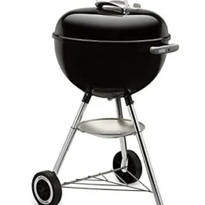 Asador de Carbón Weber Original Kettle 18 Pulgadas: Parrilla Clásica para Experiencias Culinarias Inolvidables | Tapa Esmaltada, Termómetro Integrado