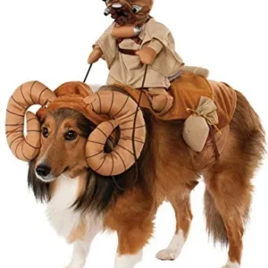 Disfraz Star Wars para Perro: Bantha con Jinete – ¡Celebra Halloween con tu Mascota! Disfraz Oficial de la Guerra de las Galaxias, Talla Mediana (15"