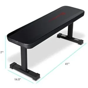 Banco Plano para Pesas ArX: Resistencia Superior, Diseño Ergonómico, Ideal para Gimnasio en Casa o Profesional. Soporta hasta 300 kg. Entrenamientos E