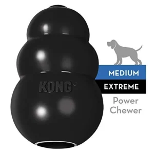 Kong Extreme Mediano - Juguete Duradero para Perros de 7-16 kg: Estimulación Mental y Física con Goma Natural Resistente | Ideal para Masticadores Fue