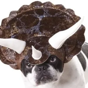 ¡Disfraz de Triceratops para Perro Pequeño Animal Planet! Diseño Dinosaurio Divertido, Material Suave y Cómodo, Ideal para Halloween y Fiestas Caninas
