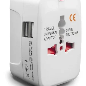 Adaptador de Viaje Universal ArX: Carga Rápida y Segura para Dispositivos en USA, Europa y Más - Compatible con Smartphones, Tablets y Laptops - Diseñ
