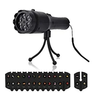 Proyector LED de Decoración Halloween - ArX - Modelo FX-2000: Iluminación Festiva para Exteriores e Interiores, Efectos Dinámicos, Resistente a la Int