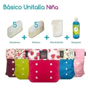 Set de 5 Pañales Ecológicos Reutilizables ArX para Niña: Diseño Divertido y Absorbencia Superior, Ajuste Perfecto y Cuidado del Medio Ambiente. ¡Compr