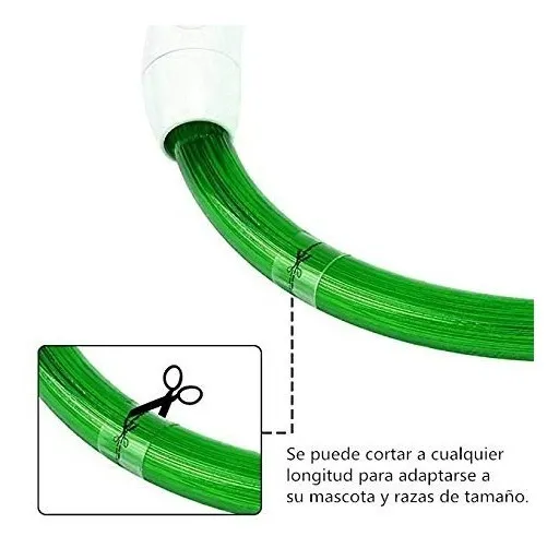Collar LED Recargable para Perro ArX: Visibilidad Nocturna Superior con Luz Fosforescente, Resistente al Agua, Ajustable y Seguro. ¡Mantén a tu Mascot