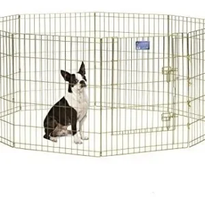 Reja Delimitadora Expandible para Mascotas ArX Dorado 30i: Seguridad y Estilo para tu Hogar - Fácil Instalación, Material Resistente, Ideal para Puert