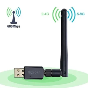 Adaptador USB WiFi Inalámbrico de Doble Banda ArX: Conexión Estable de 600 Mbps para Hogar u Oficina - Fácil Instalación, Compatible con Windows y Mac