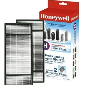 Filtro de Repuesto Honeywell True HEPA para Purificador de Aire - 2 Piezas: Captura Alérgenos, Polvo y Olores - Modelo HRF-R2 - Aire Limpio y Saludabl