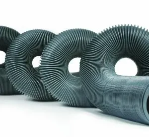 Manguera de Alcantarillado Resistente CAMCO Heavy-Duty: 20 pies, vinilo reforzado, conexiones giratorias, fácil almacenamiento para RVs y casas rodant