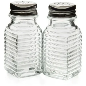 Juego de Salero y Pimentero Top Choice 2415-1346 SYP: Elegancia en Vidrio Resistente para tu Cocina. Diseño Ergonómico, Fácil Agarre, Sazona tus Plato