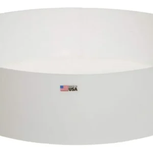 Bandeja Redonda de Laboratorio HDPE ArX: 12"x3" - Resistencia Química Superior, Durabilidad Extrema, Ideal para Trabajos de Laboratorio y Almacenamien