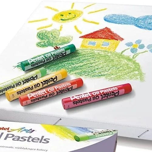 Explora la Creatividad con Pentel Arts: Set de Óleo Gises Pastel Graso Profesional de 25 Colores Vibrantes y Duraderos | Ideal para Artistas y Estudia