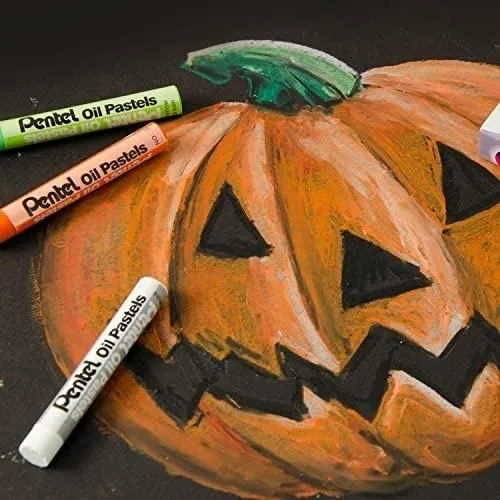 Explora la Creatividad con Pentel Arts: Set de Óleo Gises Pastel Graso Profesional de 25 Colores Vibrantes y Duraderos | Ideal para Artistas y Estudia