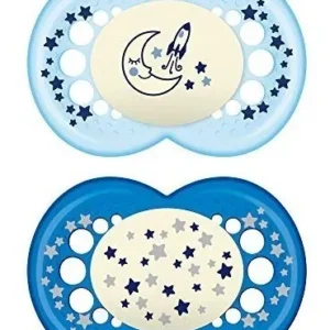 Chupete Ortodóntico Philips Avent Soothie Cristal para Bebé (6+ Meses), Diseño Transparente, 2 Unidades, Silicona de Grado Médico, Facilita la Calma y