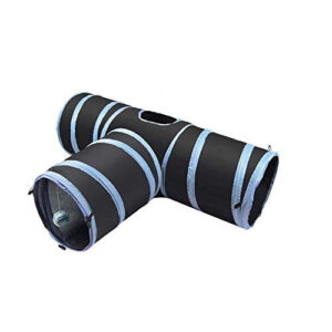 Túnel para Gato 3 Vías con Sonido Crujiente de Papel - Marca ArX - Diversión Interactiva y Estimulación para Mascotas - Diseño Plegable y Duradero