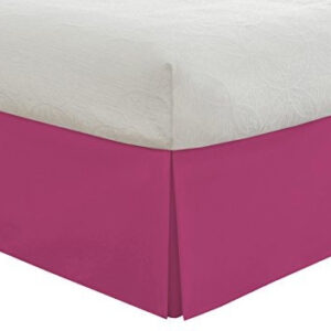 Faldón para Cama Microfibra ArX Rosa Individual XL: Elegancia y Confort para tu Dormitorio, Fácil Cuidado y Entrega Rápida (35.56cm de Caída) - Renuev