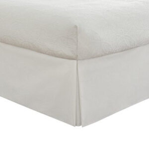 Faldón para Cama King Size ArX Blanco Microfibra 35.56 cm - Elegancia y Confort para tu Dormitorio | Fácil Cuidado y Envío Rápido