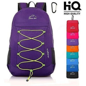 Mochila de Viaje Impermeable ARX 25L: Morada Resistente al Agua y Desgaste, Ideal para Viajes, Senderismo y Uso Diario. Envío Gratis en Colores Verde
