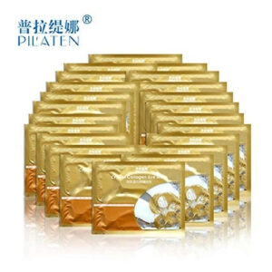 Pilaten Mascarillas Faciales de Colágeno para Contorno de Ojos - Pack x10 - Reduce Arrugas, Hidrata y Rejuvenece - Tratamiento Intensivo Anti-Edad par