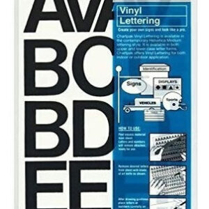 Rotulación Profesional Simplificada: Vinilo Autoadhesivo Chartpak para Letras y Números Mayúsculas - Durabilidad y Versatilidad para Proyectos de Dise