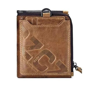 Cartera Billetera para Hombre de Piel Genuina Caballer: Diseño Clásico con Monedero, Elegancia y Durabilidad, Ideal para Regalo | Modelo Clásico, Prot