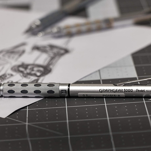 Lápiz Portaminas Pentel GraphGear 1000 - 0.5 mm - Precisión Profesional para Dibujo Técnico y Escritura Detallada - Envío Rápido y Seguro
