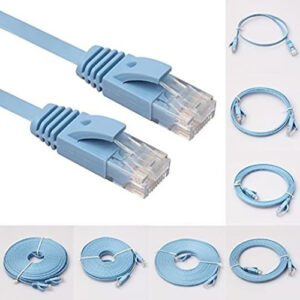 Cable de Red Ethernet Plano Cat6 UTP RJ45 - ArX: Conexión Gigabit de Alta Velocidad, Ideal para Exteriores e Interiores, Compatible con Smart TV, Cons