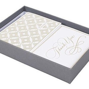 Tarjeta de Agradecimiento Hallmark: Diseño Elegante de Lunares en Relieve, Perfecta para Cualquier Ocasión Especial. Incluye Sobre a Juego y Espacio P