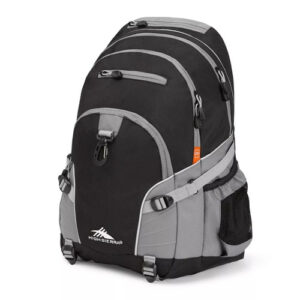 High Sierra Loop - Mochila Gris para Uso Diario y Escolar con Múltiples Compartimentos, Resistencia y Diseño Funcional. Ideal para Viajes y Organizaci