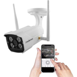 Redlemon Cámara de Seguridad WiFi para Exteriores con Alta Definición HD - Modelo XYZ123 - Visión Nocturna, Detección de Movimiento, Audio Bidireccion