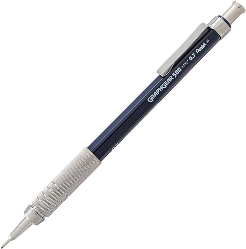 Portaminas Profesional Pentel Graphgear 500: Precisión Japonesa para Dibujo Técnico y Escritura Detallada, Incluye Goma de Borrar y Mina, Disponible e