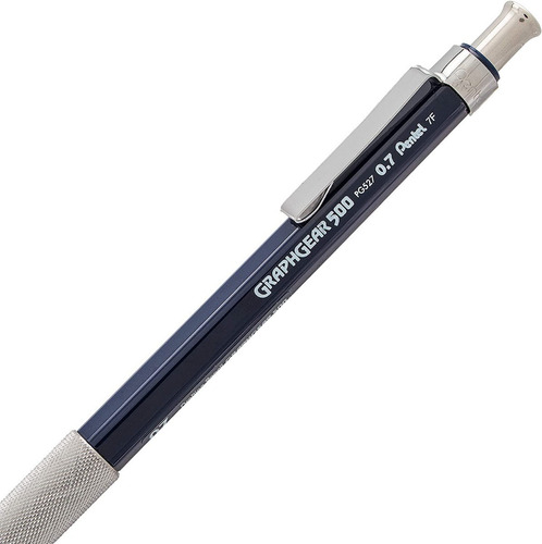 Portaminas Profesional Pentel Graphgear 500: Precisión Japonesa para Dibujo Técnico y Escritura Detallada, Incluye Goma de Borrar y Mina, Disponible e