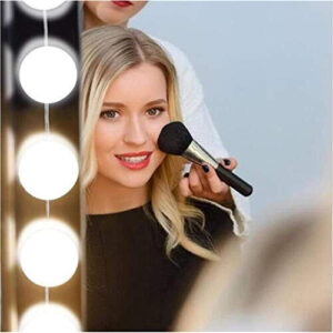 Ilumina tu Belleza: Kit de Luces LED para Espejo de Maquillaje ArX, 10 Bombillas Hollywood, Regulable, Fácil Instalación, Envío Rápido y Maquillaje Pr