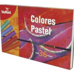 Estuche de Pasteles Secos Stafford 36 Colores - Calidad Profesional para Artistas y Estudiantes | Colores Vibrantes, Fácil Difuminado y Múltiples Técn