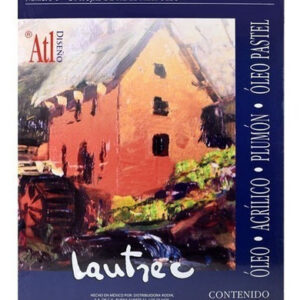 Block para Óleo Lautrec 32.5 x 50 cm: Papel Premium 220g/m2 con Textura de Lino, 24 Hojas, Anti-Transparencia para Óleo y Acrílico. Ideal para Artista