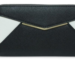 Cartera Monedero Sahara Woman en Negro: Organización & Estilo. 10 Ranuras, Compartimentos Múltiples, Cremallera para Monedas. Ideal para Mujeres Moder
